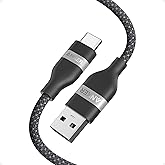 Anker Nano USB A to USB C Cable, CarPlay USB to USB C Cable (3 ft, Balck) | Upcycled-Braided Cord for CarPlay, iPhone 17 / 16 Series, Samsung Galaxy Note20, and More