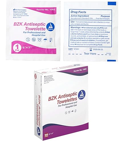 Amazon.com: Dynarex BZK Antiseptic Towelettes, 5