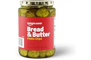 Amazon Saver, Bread & Butter Pickle Chips, 24 Fl Oz (Previously Happy Belly, Packaging May Vary)