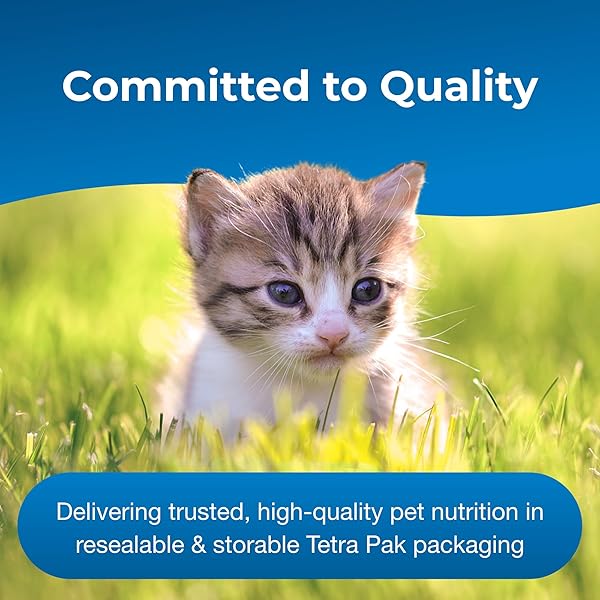 PETAG KMR KITTEN MILK REPLACER LIQUID – 16 OZ – READY-TO-FEED FORMULA WITH VITAMINS FOR NEWBORN KITTENS TO 1 YEAR – EASY TO DIGEST