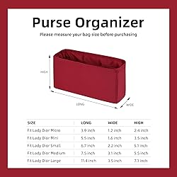 DGAZ Silk Purse Organizer Insert For Lady-Dior