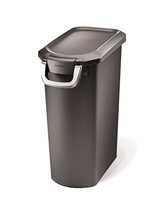 Simplehuman Pet Food Storage Can, Grey Plastic, 35 Liters