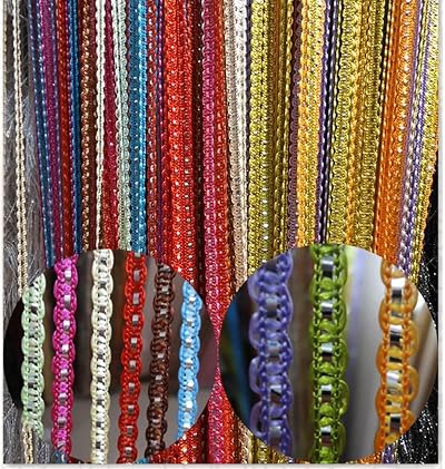 Vidillo Glitter String Curtain Panel 100x200cm Door Window Room Divider