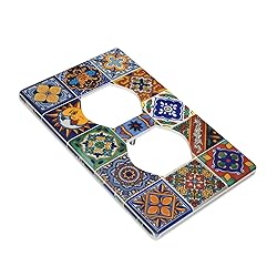 Mexican Talavera Tiles Duplex Outlet Cover