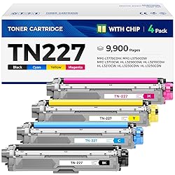 TN227 Toner Cartridge Set 4-Pack Printer