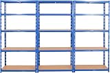 BiGDUG Heavy Duty Garage Shelving Unit 3 Bay 179x90x45 cm 1000 kg Bay view 4