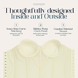 Dominique Women’s Lace Longline Corset Bustier