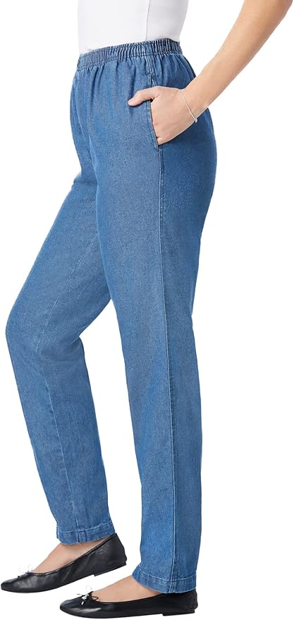 FABRIC GREY ELASTICATED WAIST JEANS 