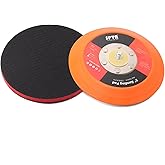 SPTA 5"(125mm) Backing Pad Hook and Loop Backing Plate 5/16"-24 Thread DA Air Random Orbital Sander/Polisher Backing Pad with 5" Interface Cushion Pad for Sanding Finishing Polishing Buffing