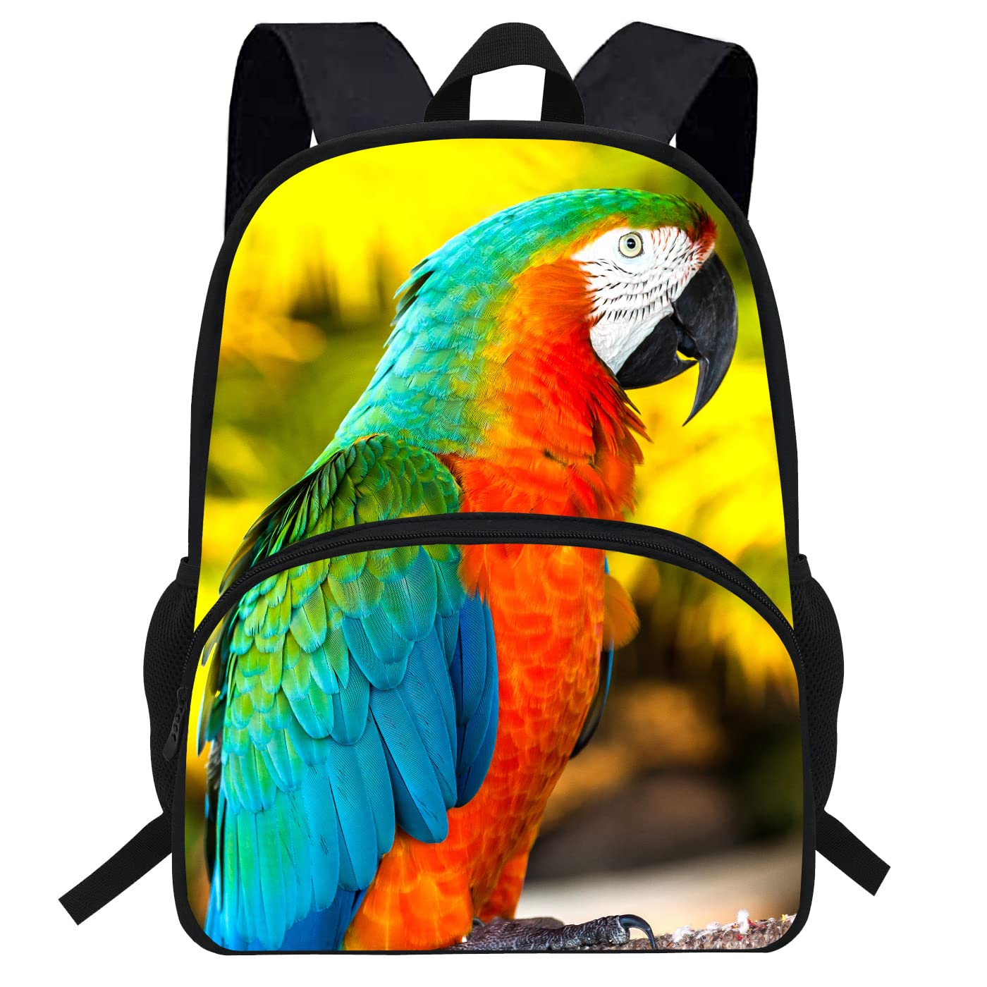 16-Inch Parrot Backpack For Kids Schoolbag For Teens Girls Boys Animal Bag (D968)