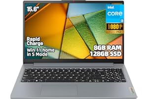 Lenovo IdeaPad Slim 3i Business Laptop, 15.6" FHD Anti-Glare, Intel Core i3-N305, 8GB LPDDR5, 128GB UFS, Windows 11 S Mode, W
