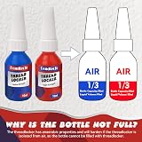 Bondtech Thread Lock Blue and Red Threadlocker 10ml Medium High Strength view 6