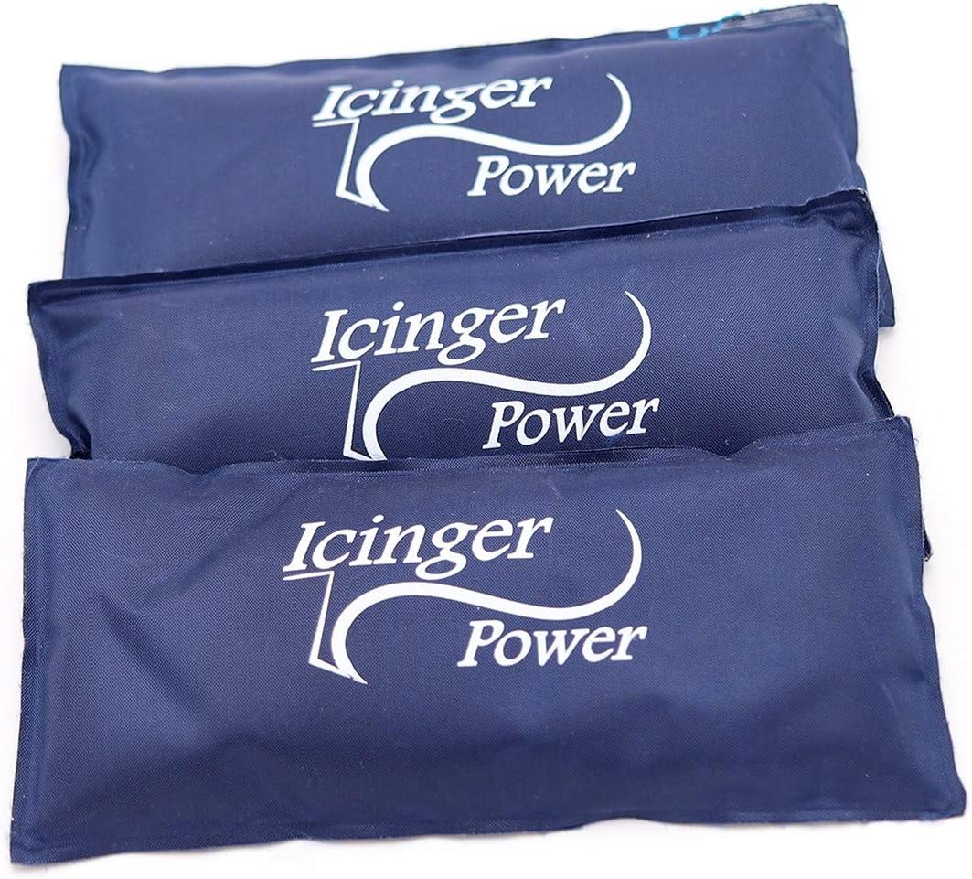 Cold Ice Packs - Various Sizes - Resistant Nylon Wrapping - Powerful Gel (Small - Set of 3)