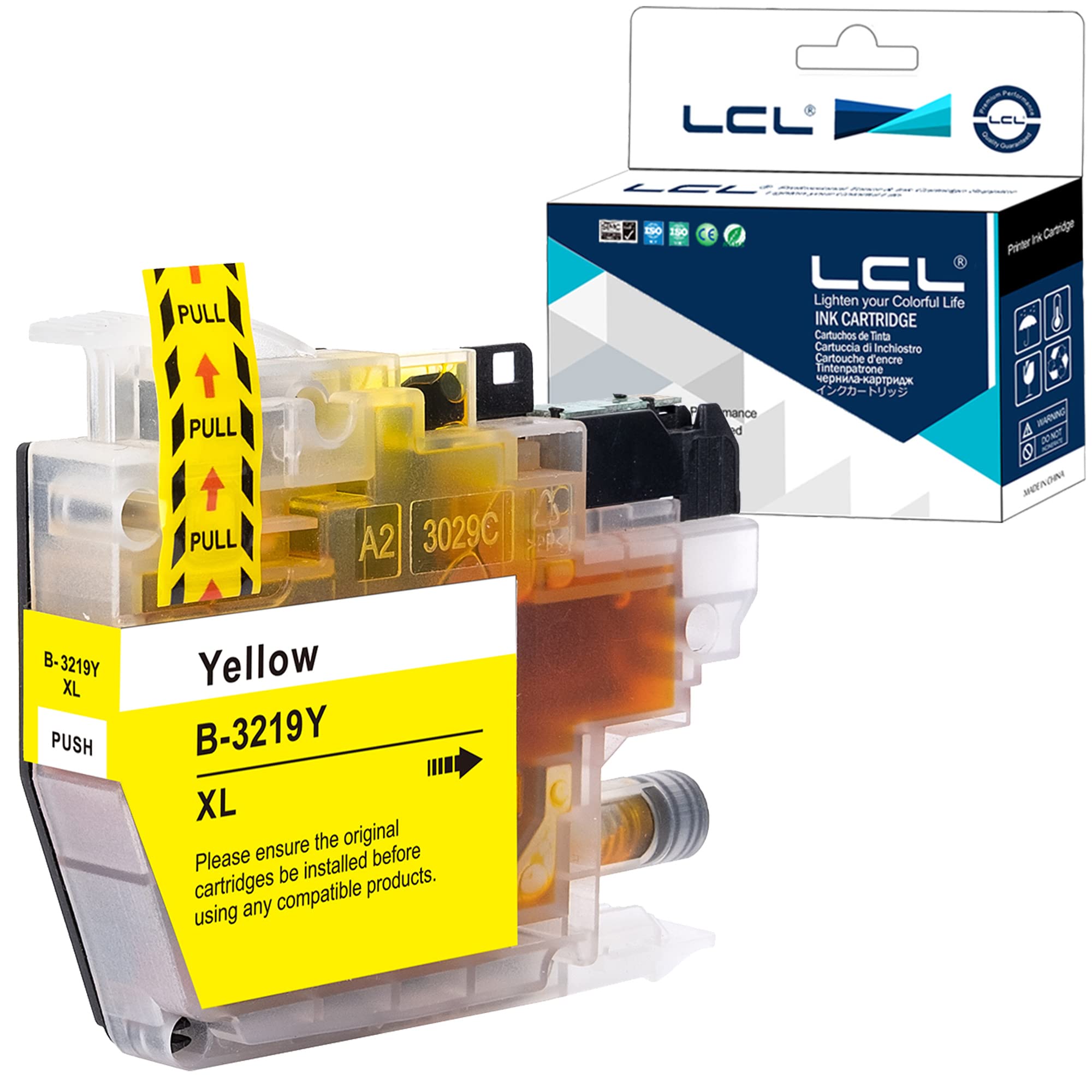 LCL LC3219 LC3217 LC3219XL LC-3219XL LC3219XLY LC3217Y High Yield Ink Cartridge Compatible with Brother MFC-J5330DW MFC-J5730DW MFC-J5335DW MFC-J5930DW MFC-J6530DW MFC-J6935DW MFC-J6930DW (1Yellow)