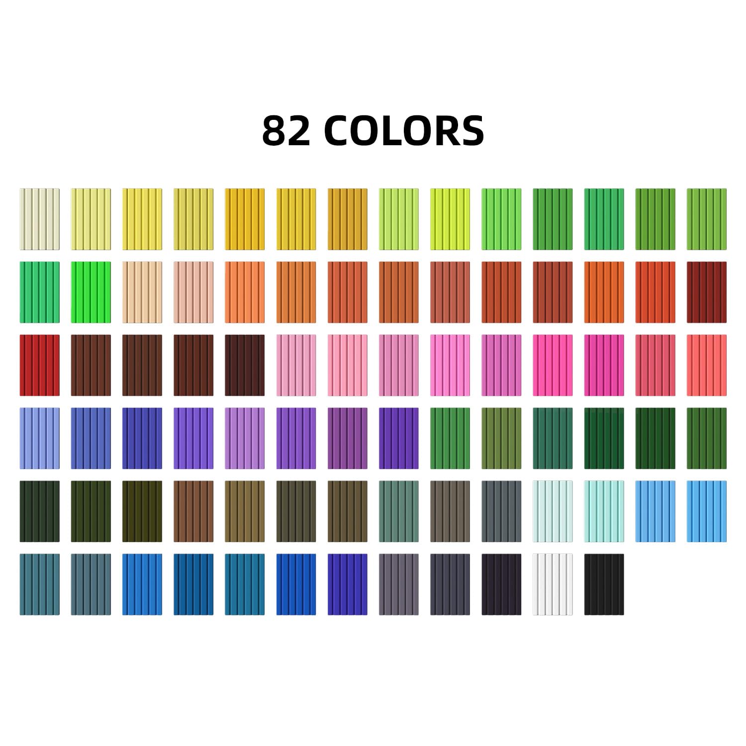 Polymer Clay, ARTME 82 Colors Clay Kit, Oven Bake Modeling Clay, Creative Polymer Clay Kit with Sculpting Tools and Jewelry Accessories, Non-Toxic, Ideal DIY Clay Gifts for Adults and Teens