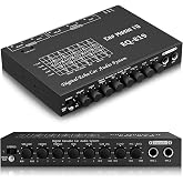 EQ-819 Car Audio Equalizer, Car EQ with Karaoke Funtion Mic Input | Car Equalizer Acualizador Digital Equalizer Car Audio Car Amplifier Equalizers with Aux Input/EQ Tuning/Echo