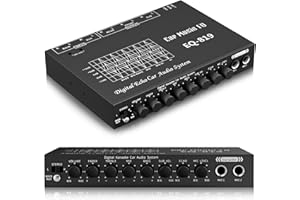 Suacopzar EQ-819 Car Audio Equalizer, Car Equalizer Car Audio Car EQ with Karaoke Funtion Mic Input, acualizador Digital Equalizer car Audio car Amplifier equalizers with Aux Input/EQ Tuning/Echo