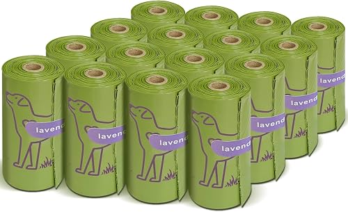 Bolsas para excremento de perro perfumadas de lavanda, 240 unidades — Higiene y limpieza
