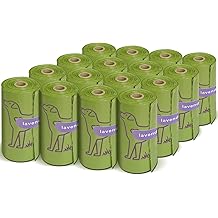 240 Count Lavender Scented 13&rdquo; x 9&rdquo; Dog Poop Bags Rolls, Leakproof Strong &amp; Sturdy Waste Bags for Doggie Cat Pet