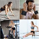 TOPESCT Adjustable Wrist Weights Set of 2 1lb Each Pink view 3