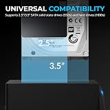 Sabrent USB-C Dock DS-UC1B 2.5/3.5 SATA HDD/SSD 10Gbps Tool-Free view 3