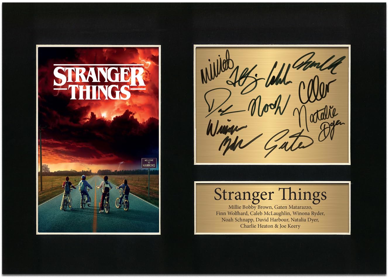 Zulu Image Stranger Things TV Show Series 10 Cast Signed A4 Printed Autograph Photo Reproduction Print Picture Display No10, Living Room