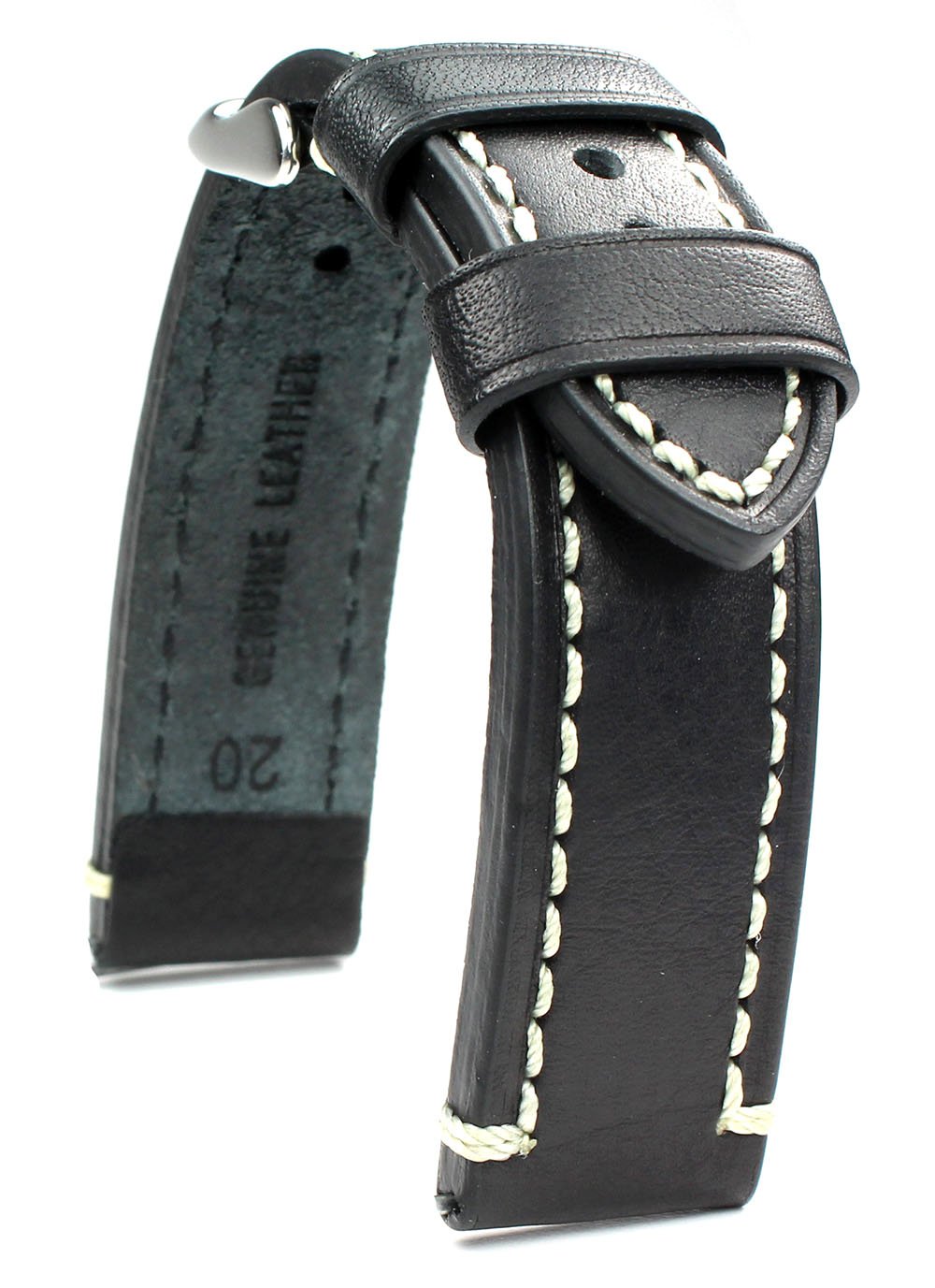 Sulla 20mm Catalonia black Vintage Watchstrap