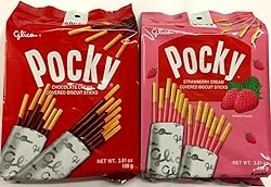 Glico Pocky Family Size Chocolate and Strawberry, 9