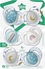 Tommee Tippee Nighttime Soothers 6-18m 6 Pack Glow in the Dark BPA-Free view 8