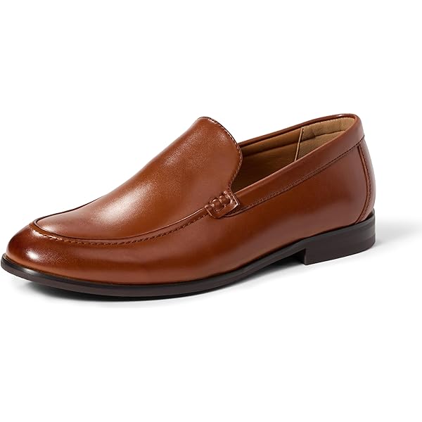 FERUCCI Brown Custom-Made Leather Tassel Loafers - Men's Dress Shoes, Medium Width