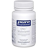 Pure Encapsulations O.N.E. Multivitamin, 30 Capsules | Once Daily Multivitamin with Antioxidant Complex Metafolin, CoQ10, and Lutein to Support Vision, Brain Function