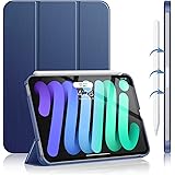 Soke New iPad Mini 6 Case 2021 - [Slim Trifold Stand + 2nd Gen Apple Pencil Charging + Smart Auto Wake/Sleep], Premium Protec