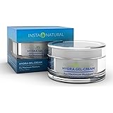 InstaNatural Hyaluronic Acid Cream for Face - Hydrating Facial Moisturizer - Hydra Gel Cream Formula for Flaking, Dry & Aging Skin - For a Boost of Hydration for Soft & Supple Skin - 1.7 OZ
