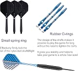 Sanfeng 3 Pack 22g Steel Tip Darts with Blue Aluminum Shafts 9 Flights Case view 3