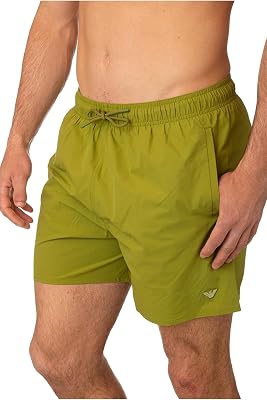 Costume da Bagno da Uomo con Logo audace, 10,2 cm, Guacamole, Medium