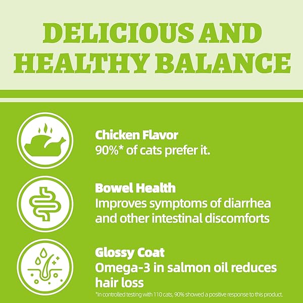 WELLIX 13.5OZ PROBIOTIC HEALTH SUPPLEMENT CAT TREATS FOR INDOOR CATS – CHICKEN FLAVOR KITTEN SNACKS FOR GUT+IMMUNE HEALTH – ADD FOS & INULIN CAT TRAINING BISCUITS