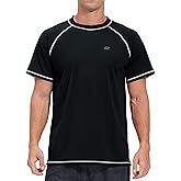 Men's Swim Shirts Rash Guard UPF 50+ UV Sun Protection T-Shirt Quick Dry Fishing Beach T Shirts