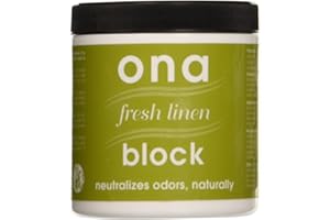 GLORIA Ona Products ON10051 Ona Block Fresh Linen, 6 Ounce Automotive-air-fresheners, 6 oz, Natural