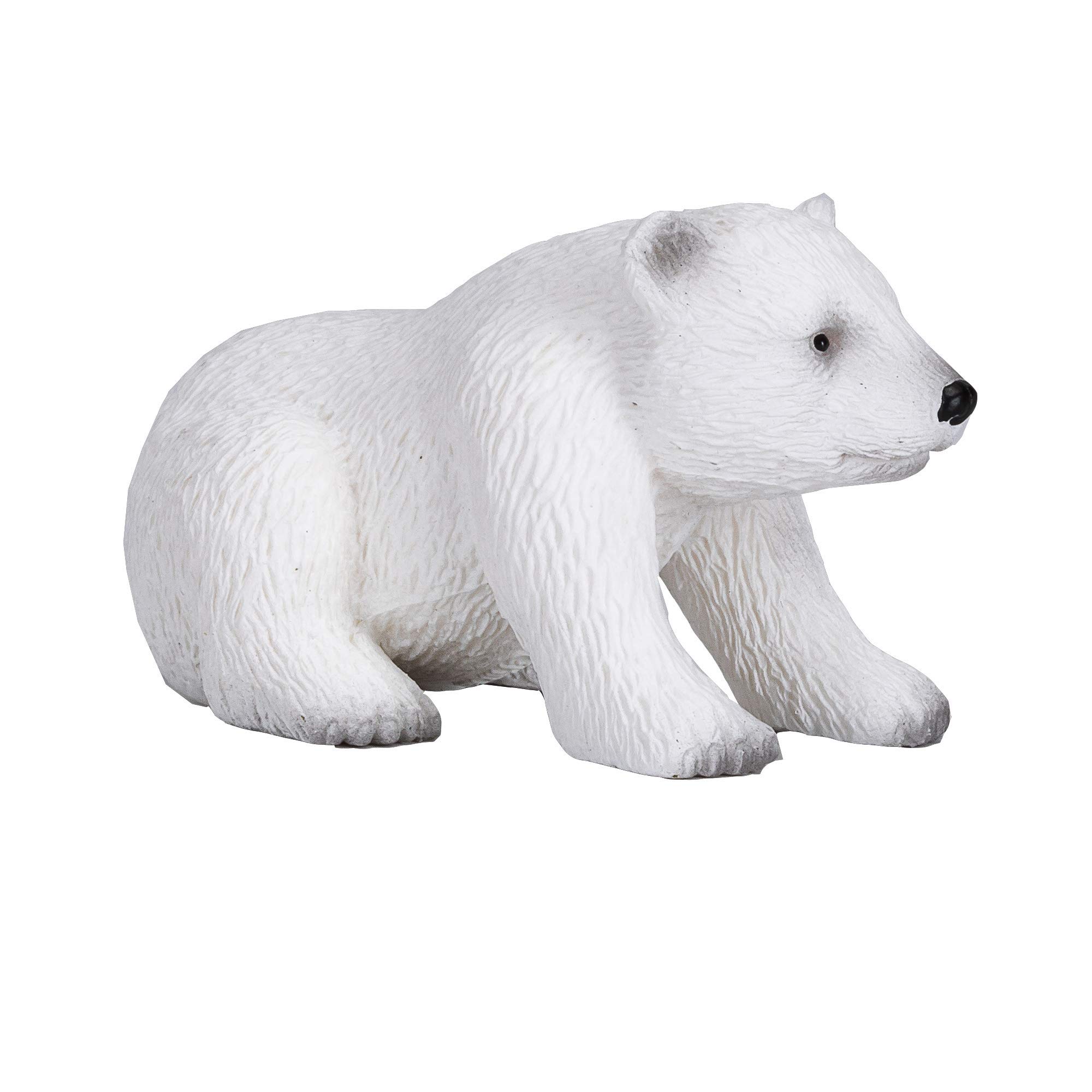 MOJO Polar bear cub Sitting Wildlife Animal Model Toy Figure