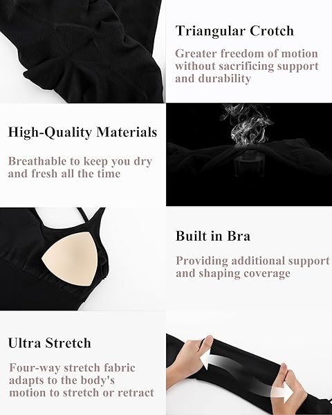 SONGSKY BLACK JUMPSUIT FOR WOMEN, RIBBED WORKOUT ONE PIECE ATHLETIC ROMPER TUMMY CONTROL UNITARD WITH SPAGHETTI STRAPS（CK2950 BLACK XL）