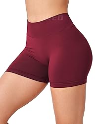 YEOREO Workout Scrunch Shorts Women V Back Gym Butt
