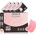 USTELIR Under Eye Patches, 40 Pairs Eye Mask for Dark Circles, Puffy Eyes, Undereye Bags,Wrinkles,Eye Mask Patches with Rose, Eye Treatment Skin Care for Men & Women Gift