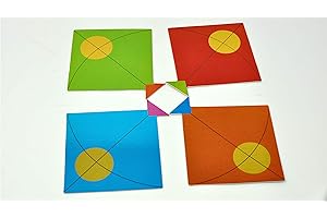 Desi Favors Set of 4 Big Size Kites Cutouts | Makar Pongal Sankranthi lohri Decorations | Lohri Backdrop Decor | Indian Haldi Mehendi Wedding Decor | 9x9 Inches (Pack of 4)