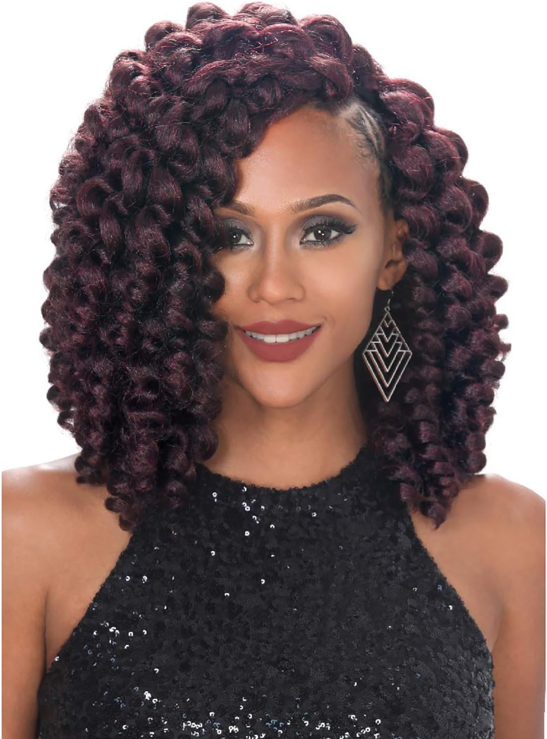Royal Zury Synthetic 1 Pack Solution 8" 9" 10" Crochet Braiding Hair V8.9.10 ROD SET (4 [Medium Brown])