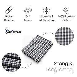 Pico Textiles 15 Yards Bolt Blue and White Tartan