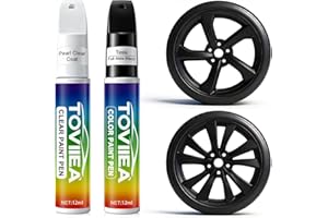 TOVIIEA Matte Black Rim Touch Up Paint tesla Model,2-In-1 Car Scratch Remover Pen,Car Paint Scratch Repair Kit for Scratches,
