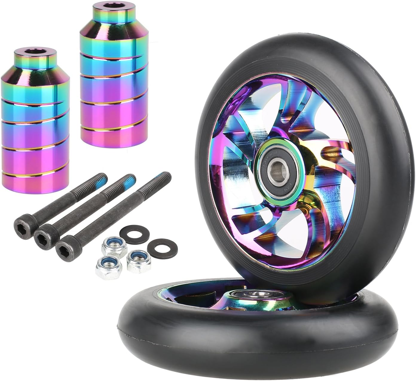 Kutrick Complete Metal 2pcs 100mm Neo Chrome Pro Stunt Scooter