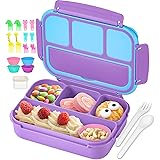 QQKO Bento Lunch Box for Kids Girls Boys, Toddler