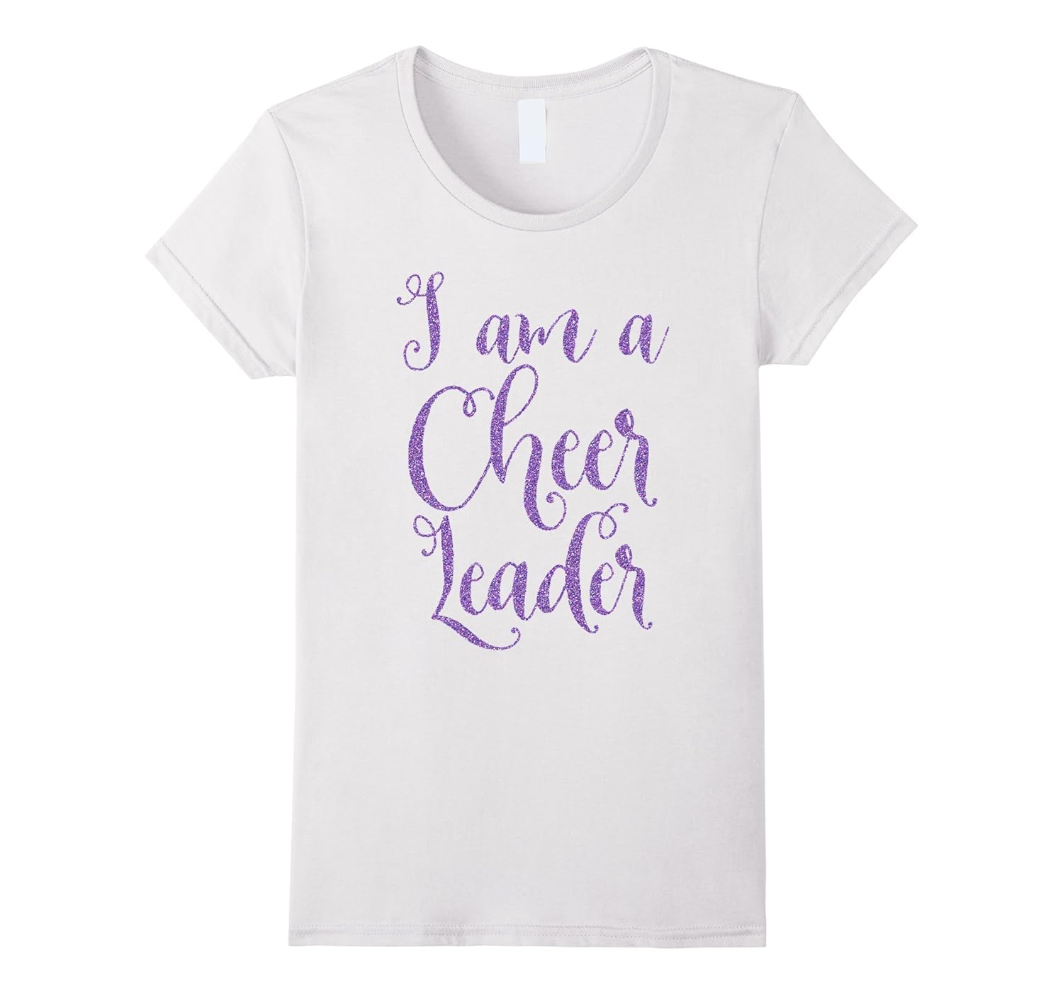 Faux Purple Glitter Cheerleading Shirts For Girls-Rose