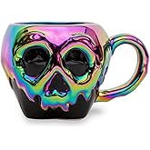 Disney Villains Evil Queen Poison Apple Iridescent Electroplated 3D Sculpted Ceramic Mug | Large 20-Ounce Coffee Cup